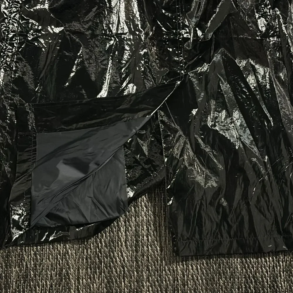 Alo yoga NEW Metallic Break Line Trench black XS